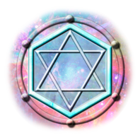 The hexagon symbol of the creator