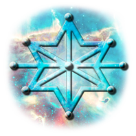 The star of destiny symbol of the guru
